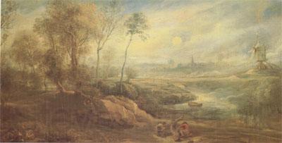 Peter Paul Rubens Landscape with a Bird-Catcher (mk05) Norge oil painting art